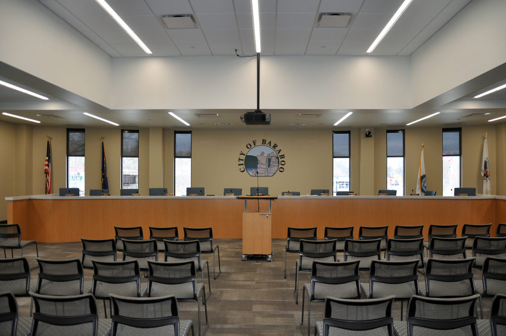 Baraboo, WI - City Hall Council Chambers